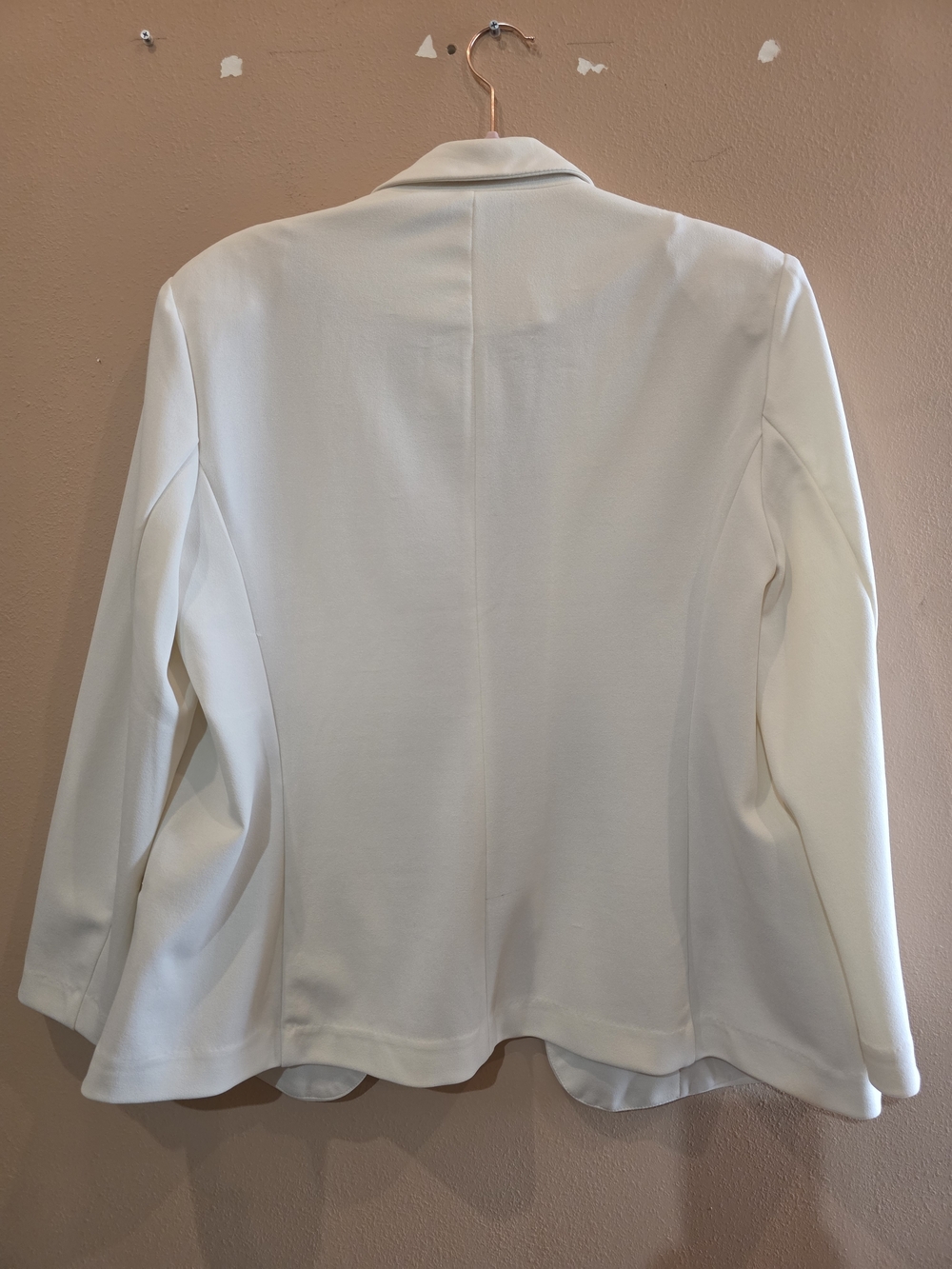 Anne Klein Off White Open-Front Blazer Jacket Size L NWT - Picture 2 of 15